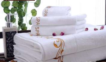 100% Cotton Luxury Embroidery Hotel Towel Set Factory